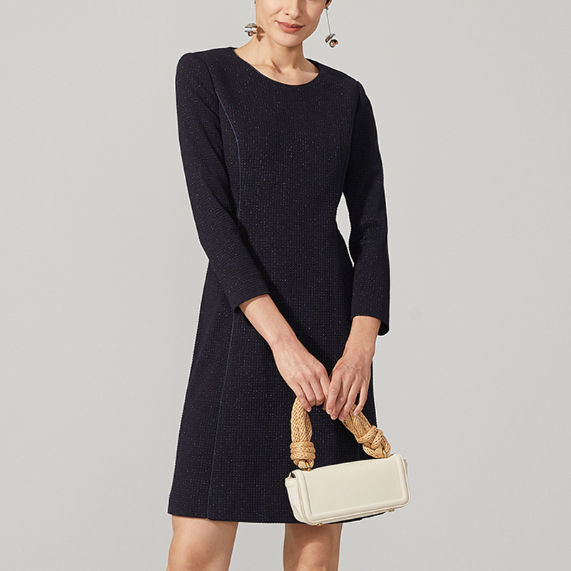 皮尔卡丹pierre cardin  秋冬 女装 裙子 连衣裙 p94dl19n0