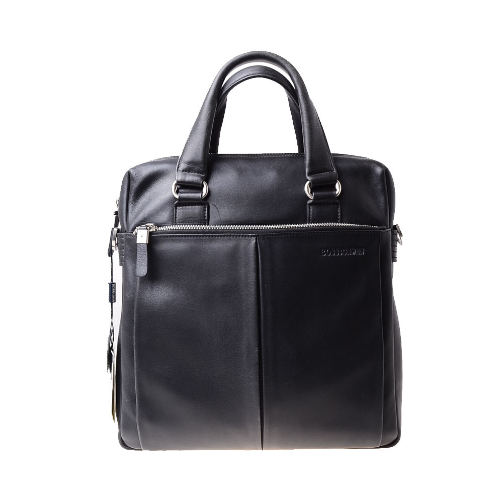 bosssunwen男款牛皮革单肩包