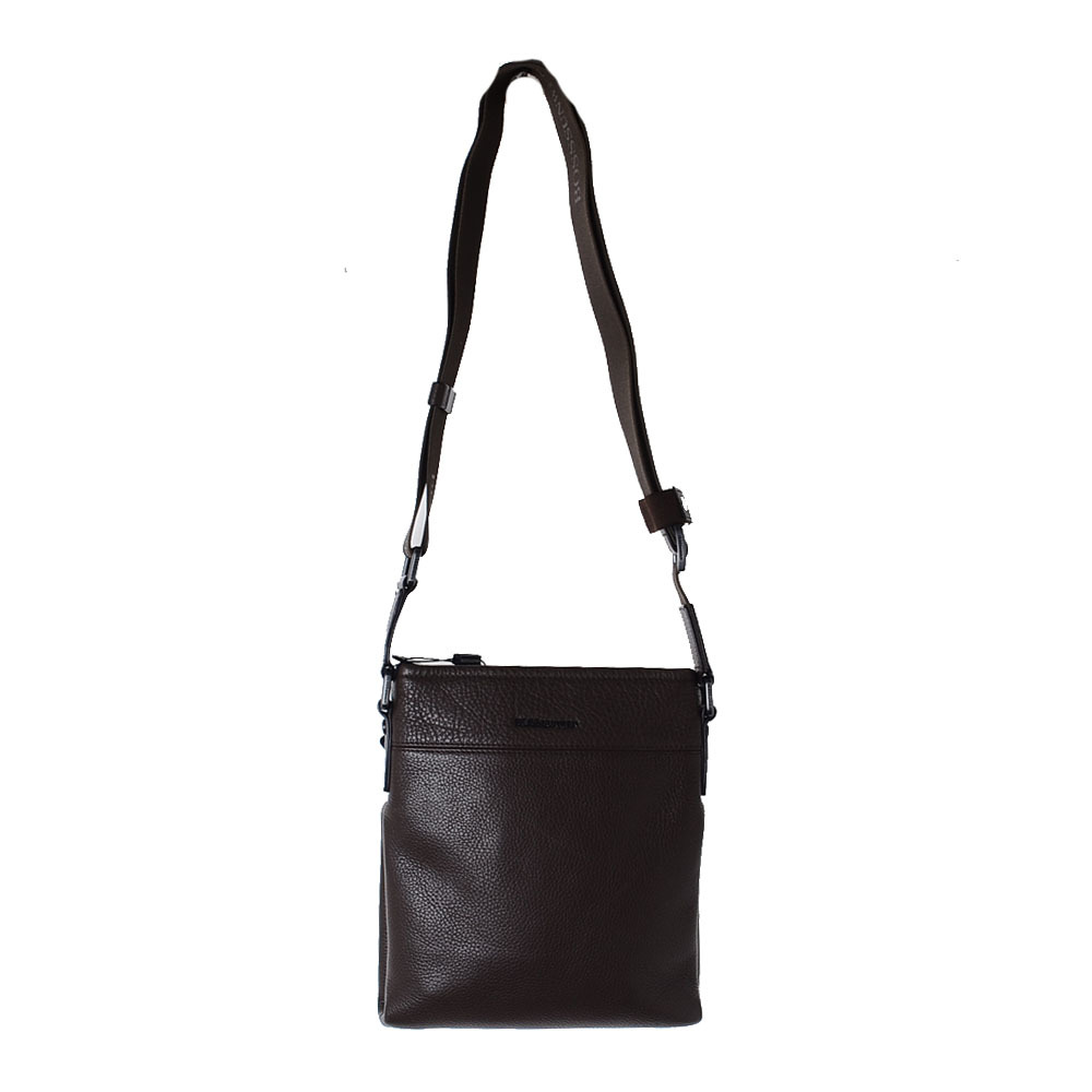 bosssunwen男款牛皮革单肩包