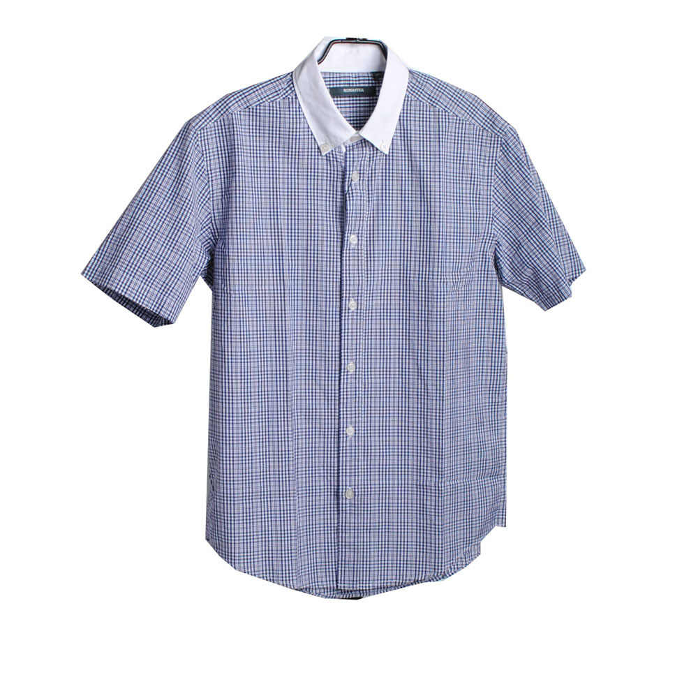 romaster罗马世家男式短袖衬衫_短袖休闲_衬衫_男装_众欢商城