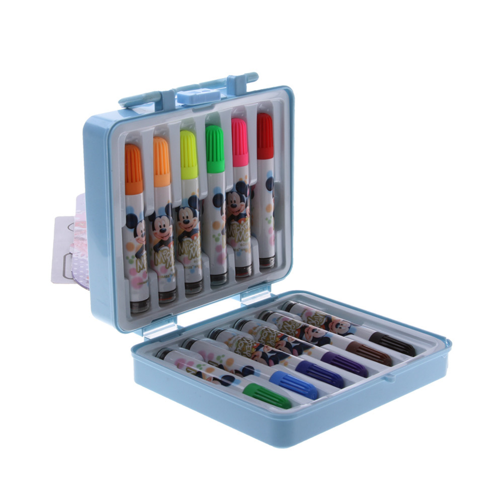 迪士尼12色印章水彩笔 快乐童年快乐生活