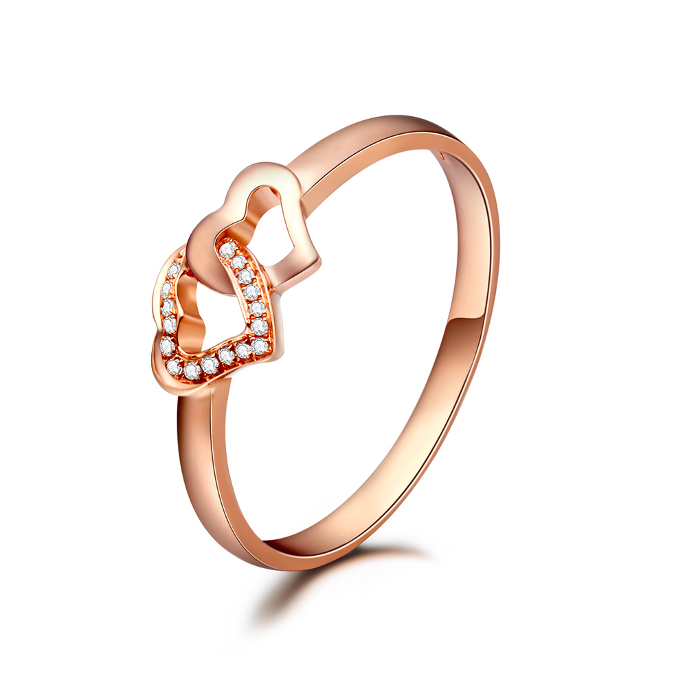 gzuan古钻18k金钻石女戒指