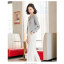 MISS LISA 韩版时尚格子圆领小西装女修身外套长袖西服短外套 BGF1206-A