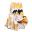 MISS LISA 大花优雅气质时髦法式拼接单排扣浪漫小众半身裙 W26Q6197