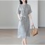 MISS LISA 2022 西装连衣裙短袖气质收腰复古单排扣法式显瘦裙子 W26Q32600