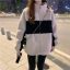 MISS LISA 学生中长款圆领羊羔毛长袖女秋冬季百搭韩版卫衣宽松 CQ1601外套