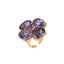 瑪汀薇思 Ｍartine Wester镀18K金花型戒指-藕荷紫  W8-416
